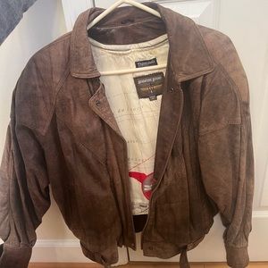 Vintage Leather Bomber